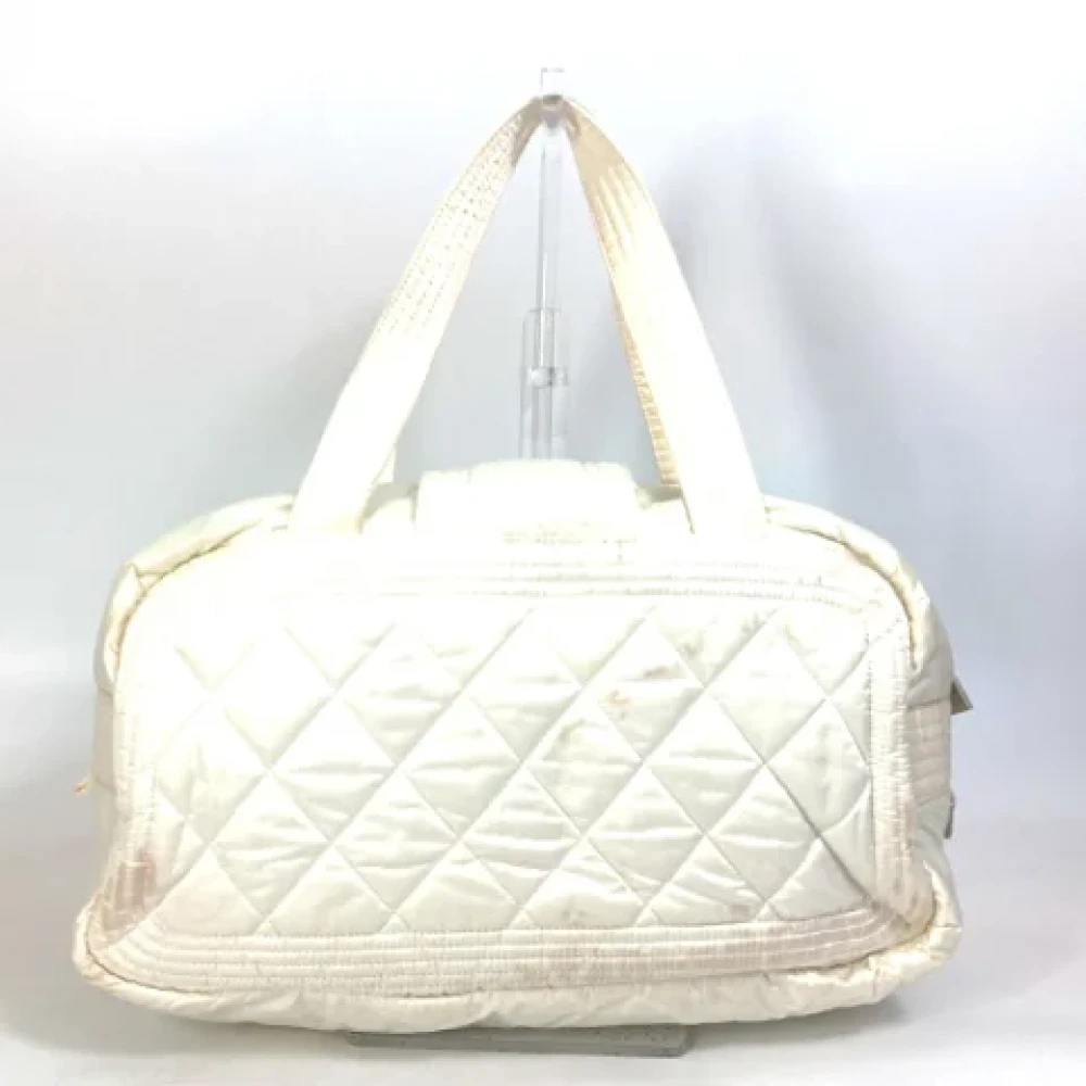 Chanel Vintage Pre-owned Fabric chanel-bags White Dames