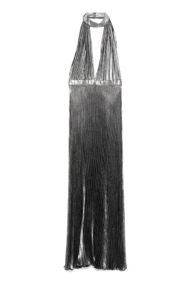 gunmetal-grey-halterneck-kjole-med-plisse
