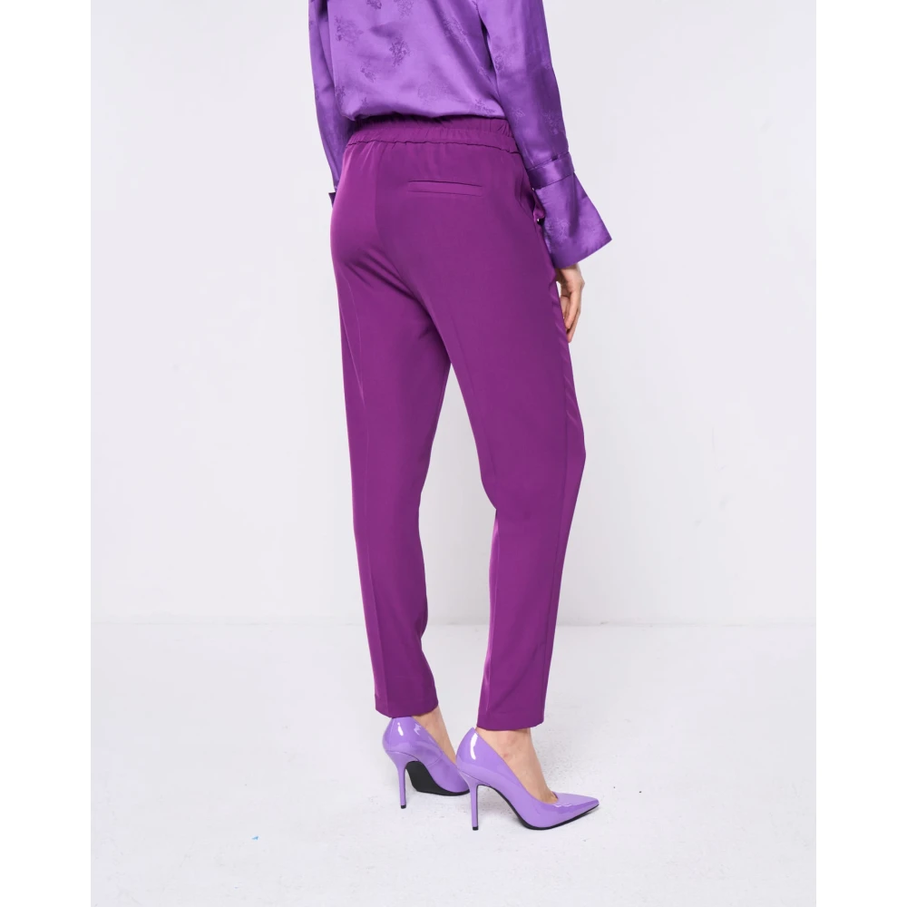 Silvian Heach Wortelbroek met elastische tailleband Purple Dames