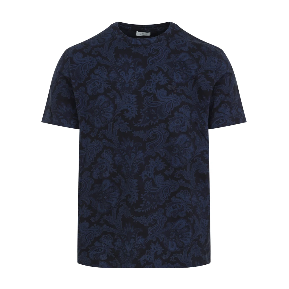 ETRO Blauw T-shirt voor mannen Blue Heren