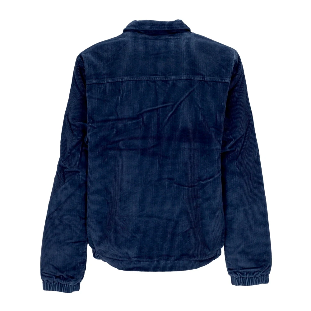 Element Sherpa Gevoerde Ribfluwelen Jas Moonlit Ocean Blue Heren