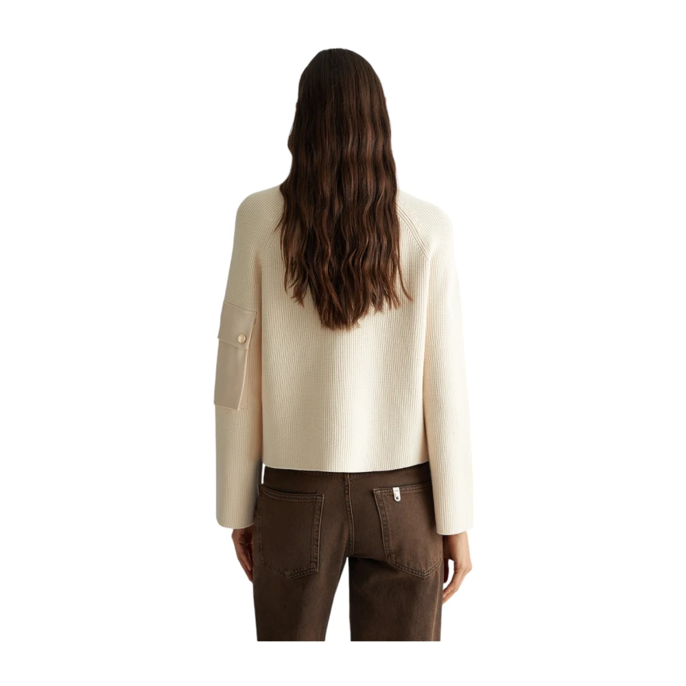 Liu Jo Stijlvolle Gebreide Top Beige Dames