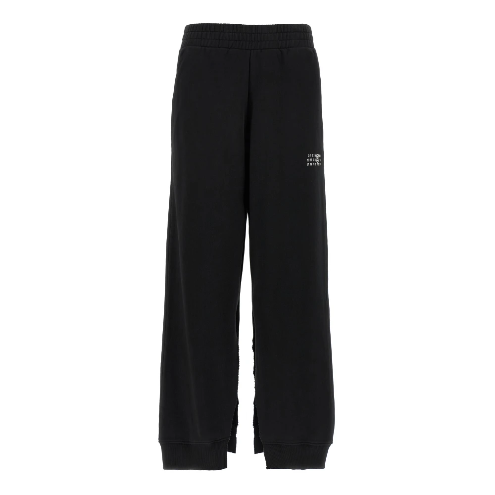 Mm6 Maison Margiela Women's Black Cotton Sweatpants