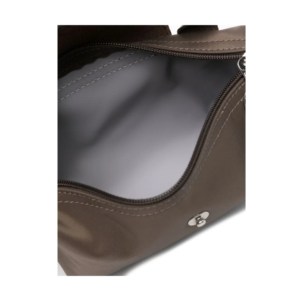 Longchamp Aardebruine leren kleptas Brown Dames