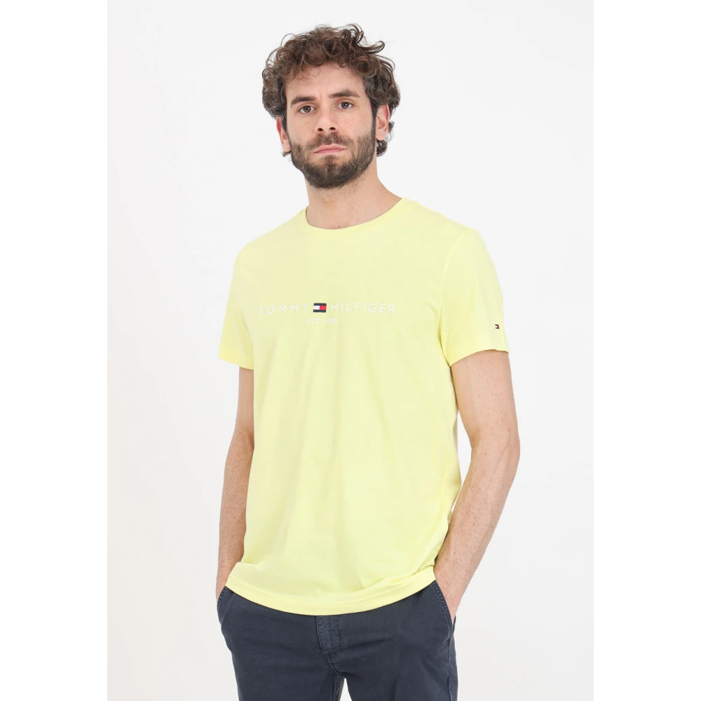 Tommy Hilfiger T-Shirts Yellow Heren