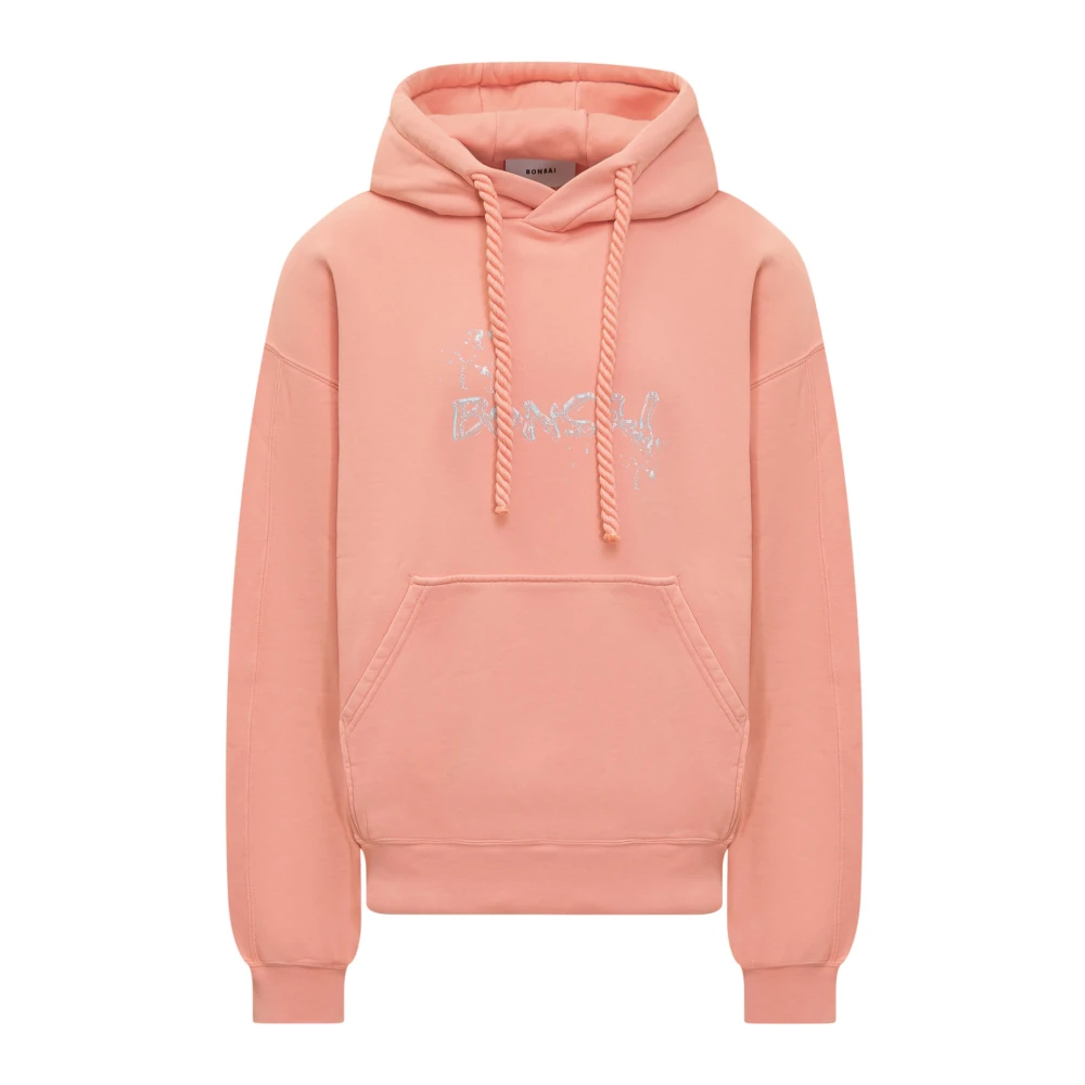 Bonsai Trekkoord Hoodie Pink Heren