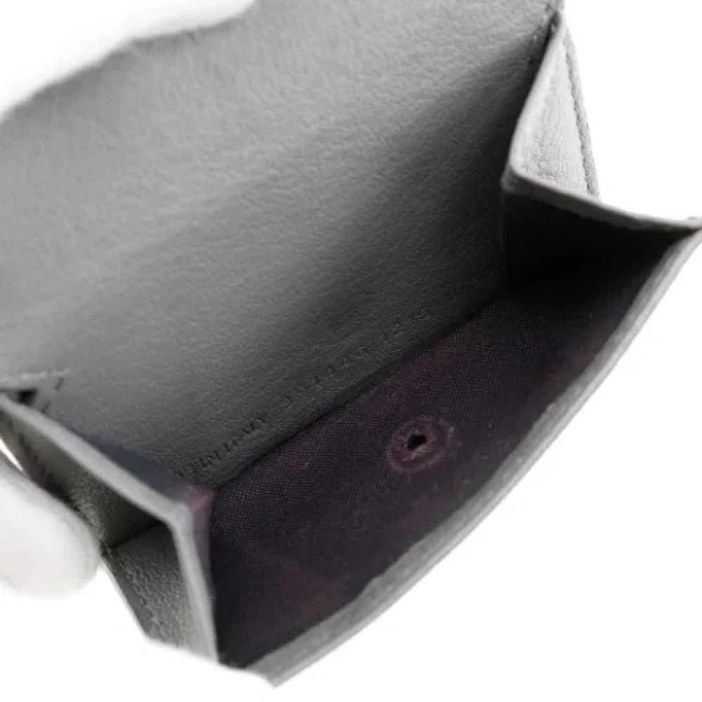 Balenciaga Vintage Pre-owned Leather wallets Gray Dames