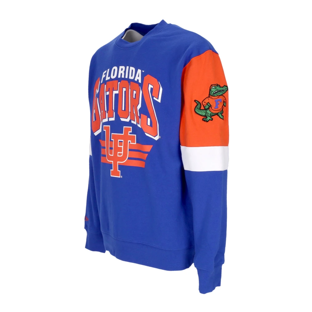 Mitchell & Ness Florida Gators Crewneck Sweatshirt Blue Heren