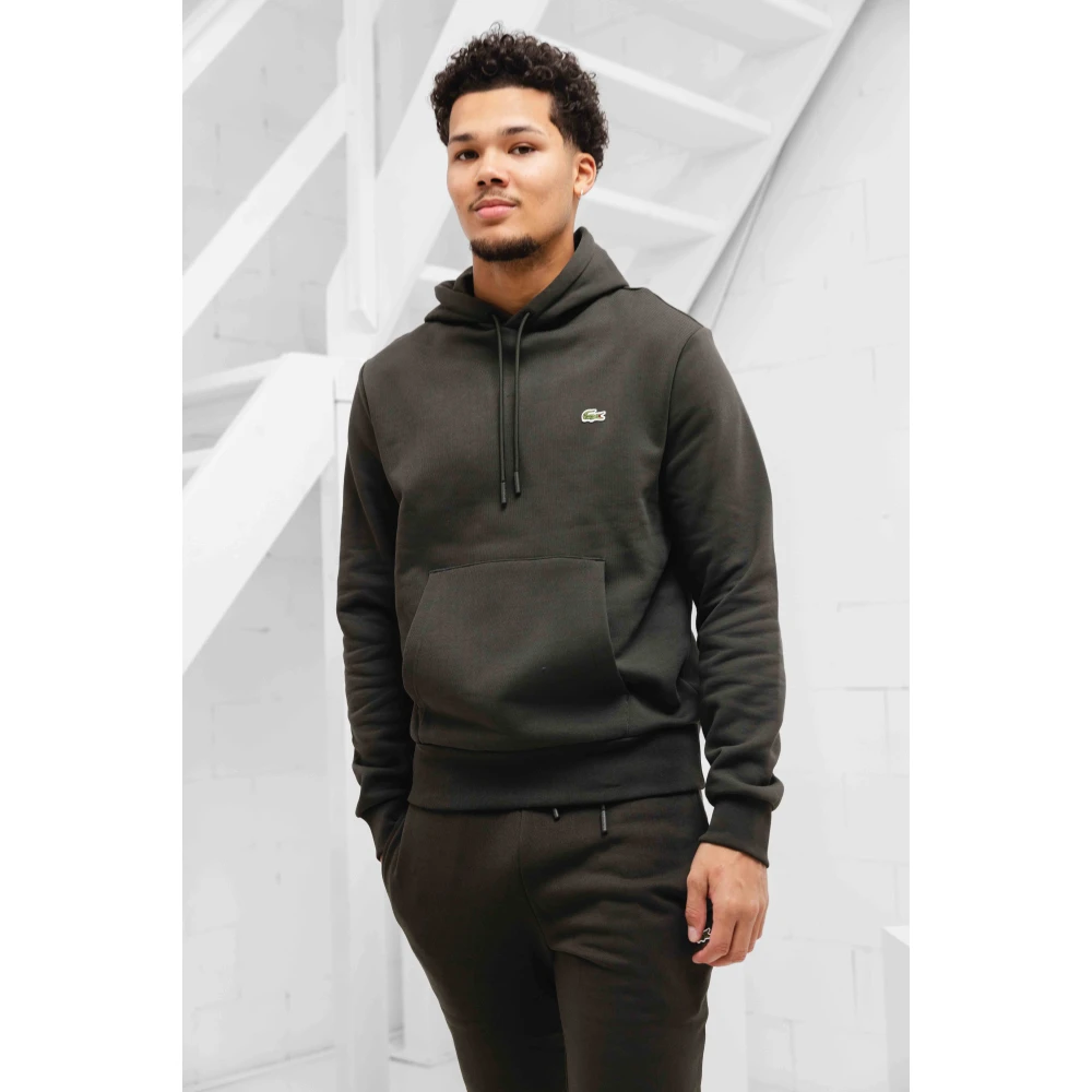 Lacoste Donkergroen Hooded Trainingspak Heren Green Heren