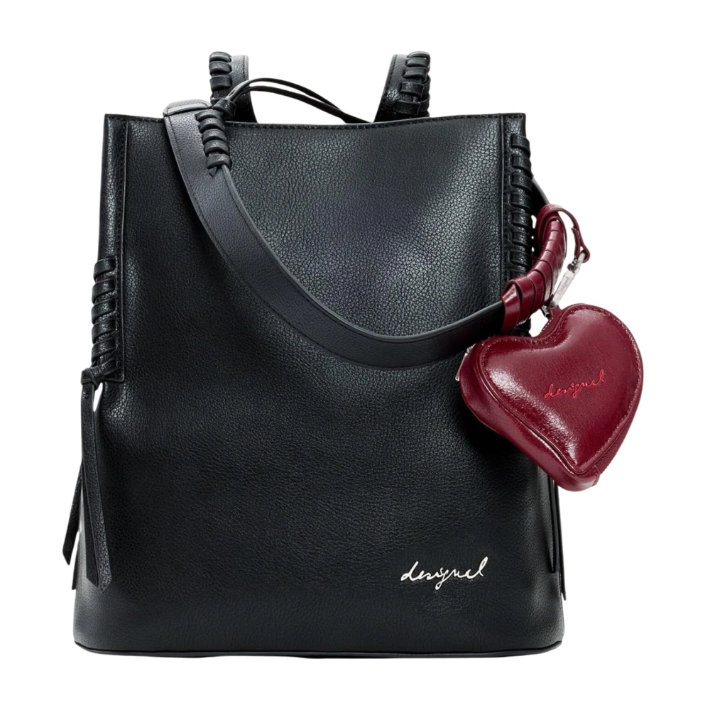 Desigual Vrouw Zwart Tassen Dames, One Size, Polyester, Back Torio Sumy Mini