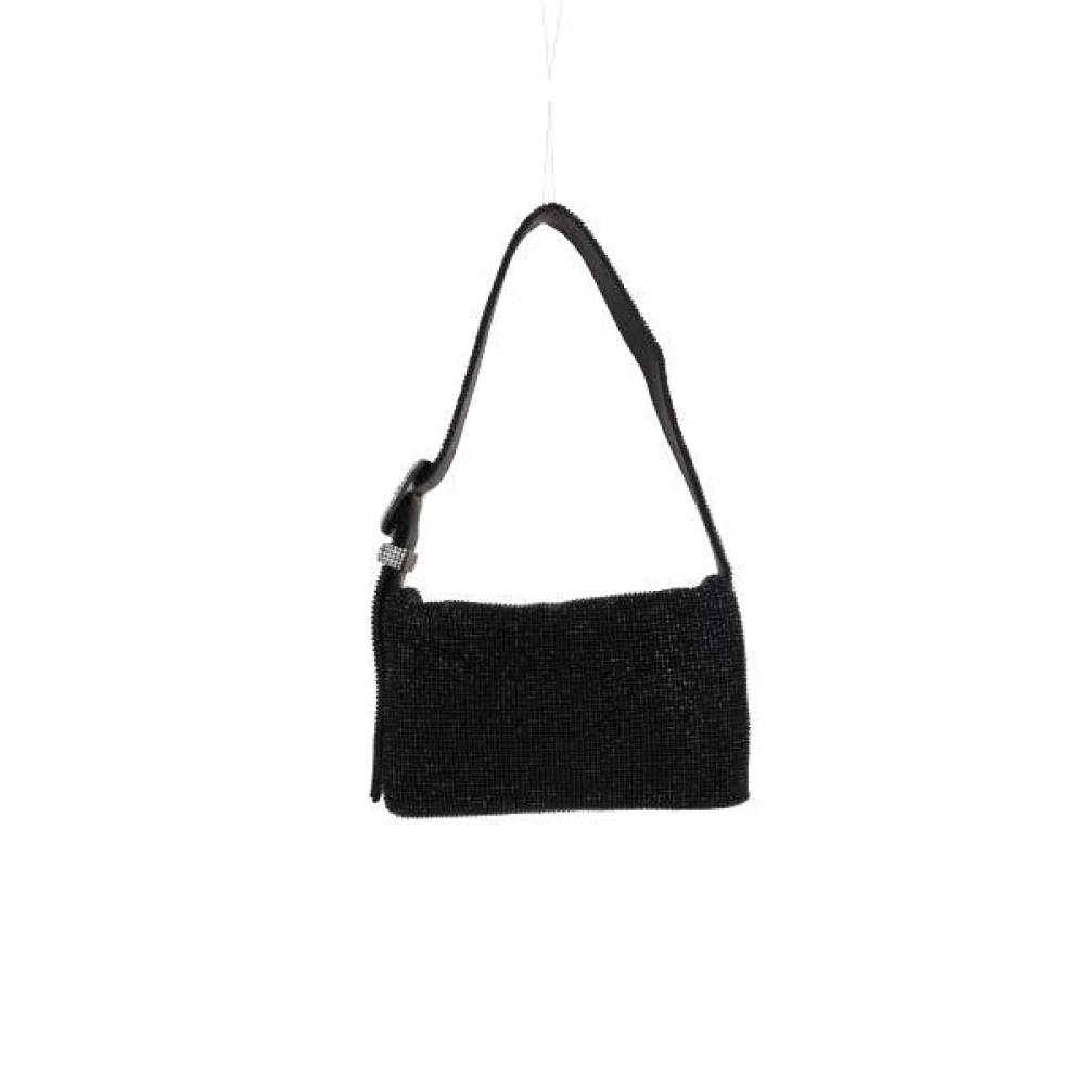 Benedetta Bruzziches Zwarte Metalen Mesh Kristallen Tas Black Dames