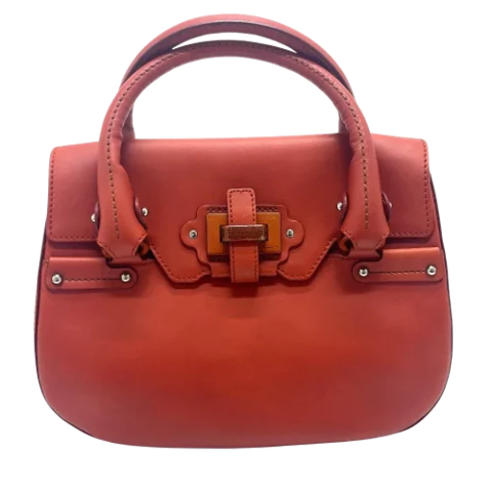 Salvatore Ferragamo Pre-owned Leather handbags Red Dames