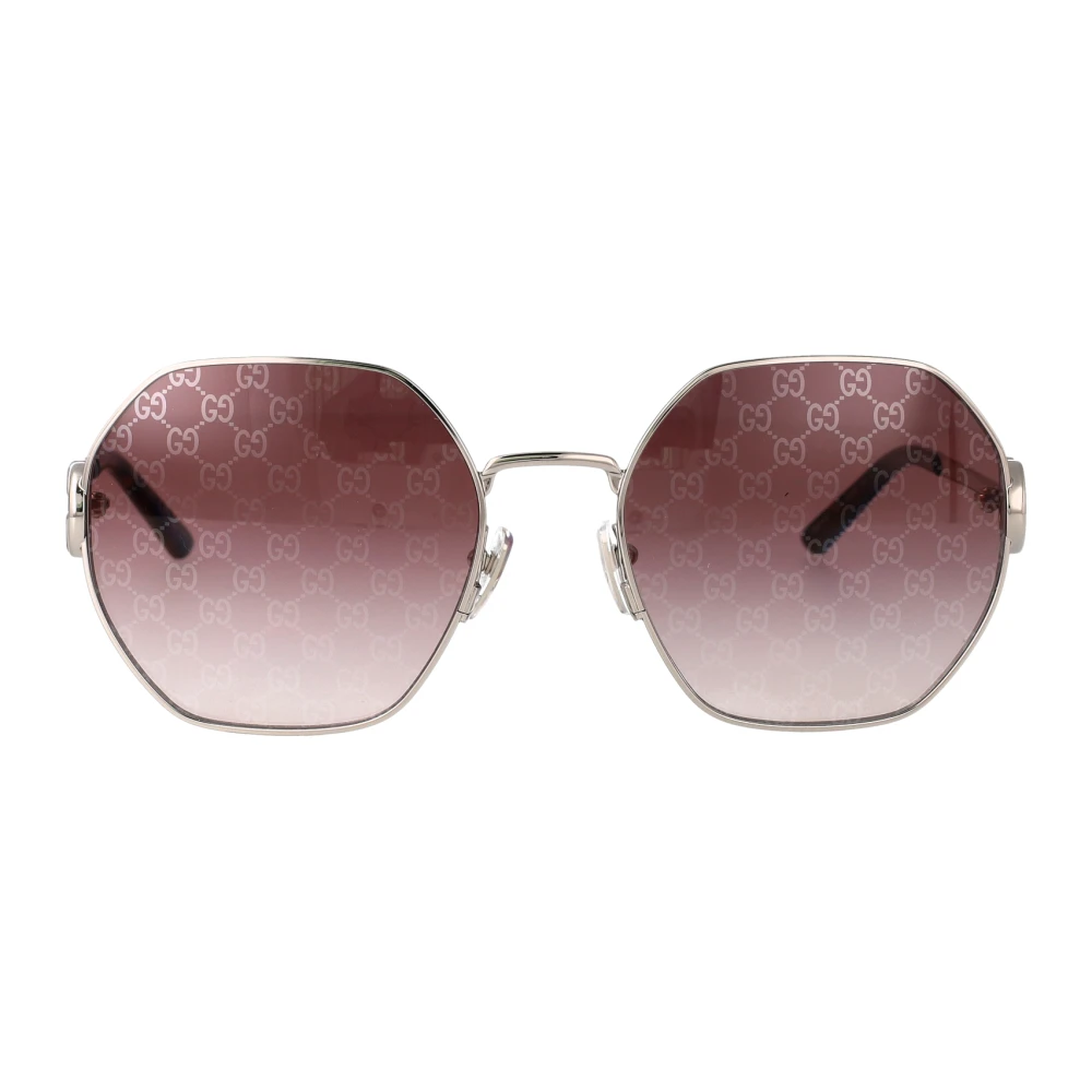 Gucci Women's Gray Sunglasses, 58 Mm, Oval Frame Sunglasses