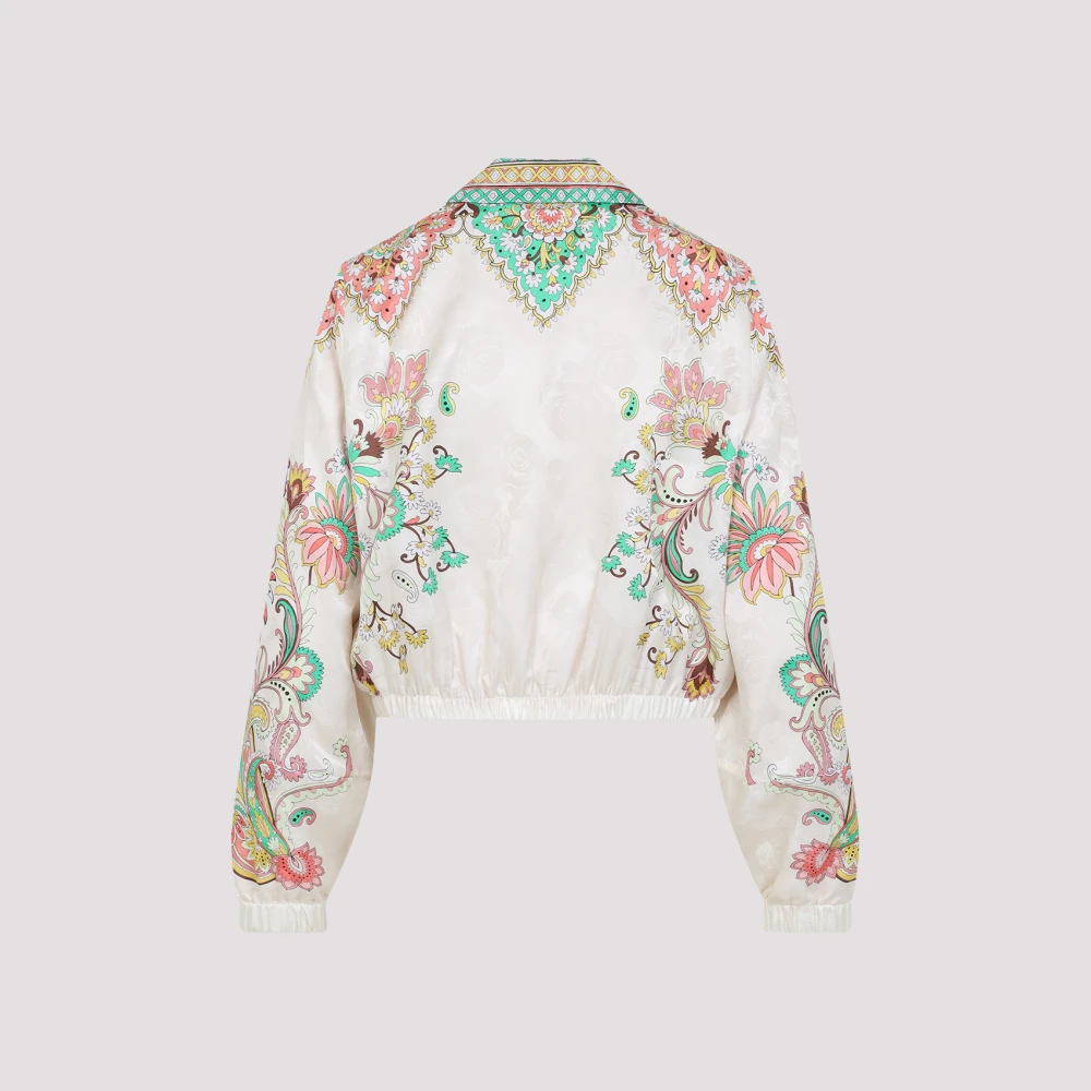 ETRO Witte Elegante Jas voor Vrouwen Multicolor Dames