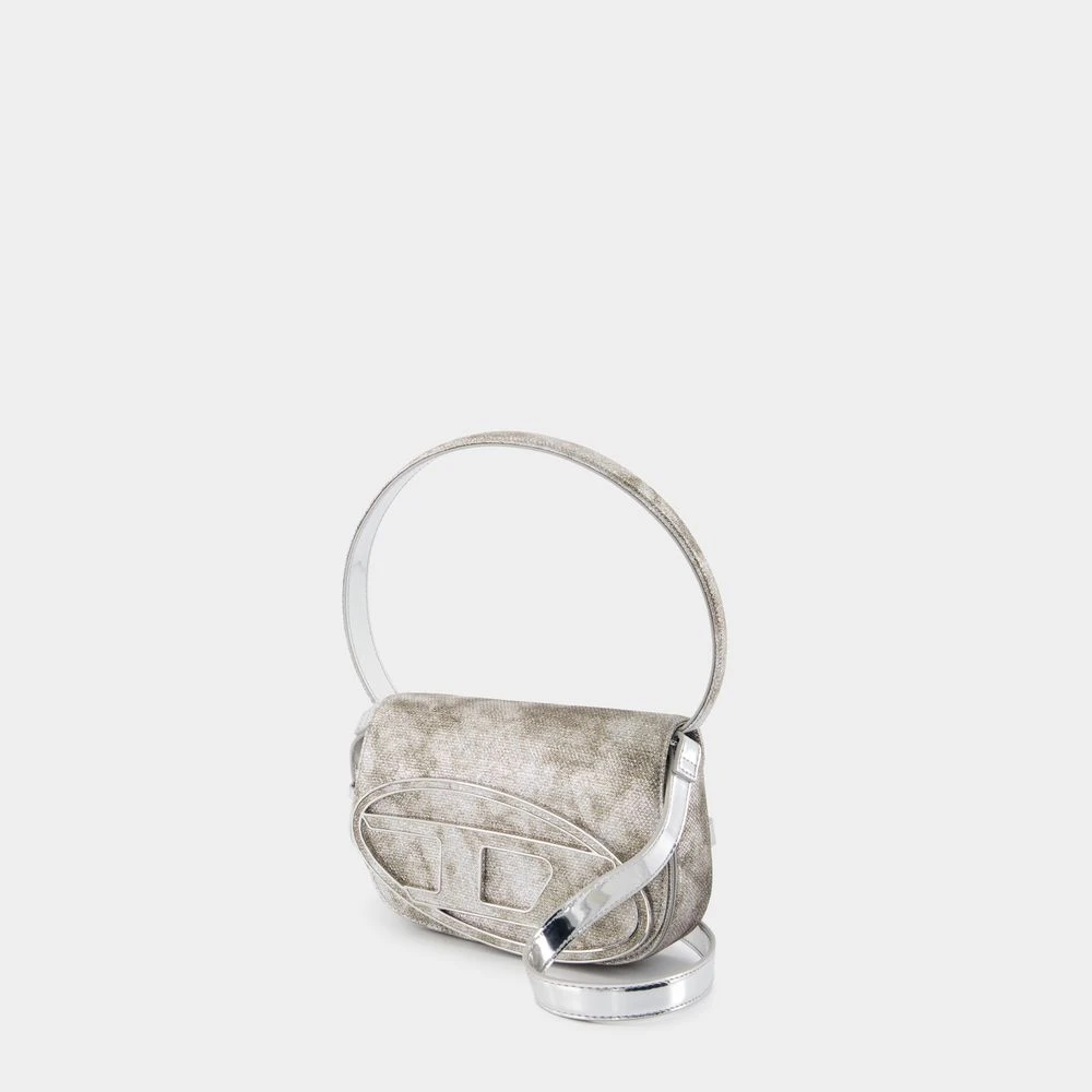 Diesel Beige Synthetische Schoudertas met Klep Beige Dames