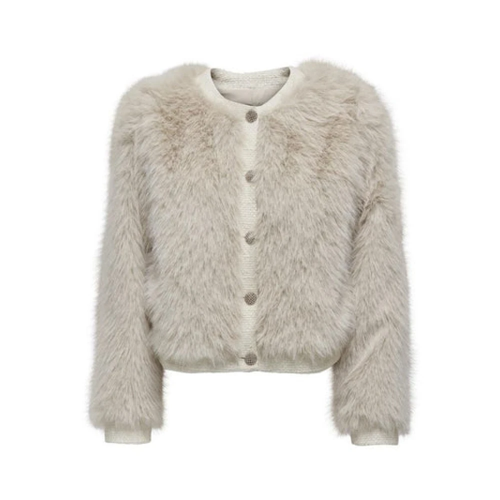 Only Crème Bontjas Elegante Stijl White Dames