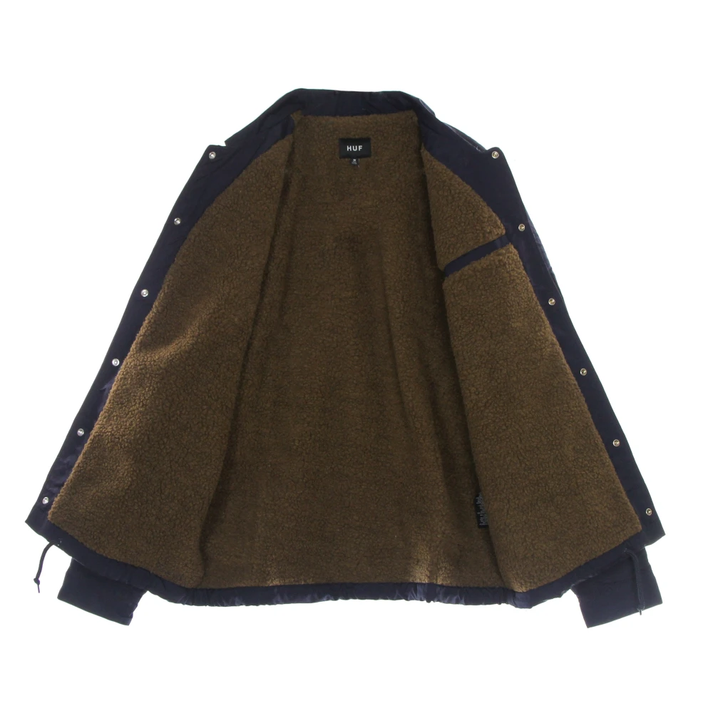 HUF Gewatteerde Hi-fi Coaches Jas Navy Blue Heren