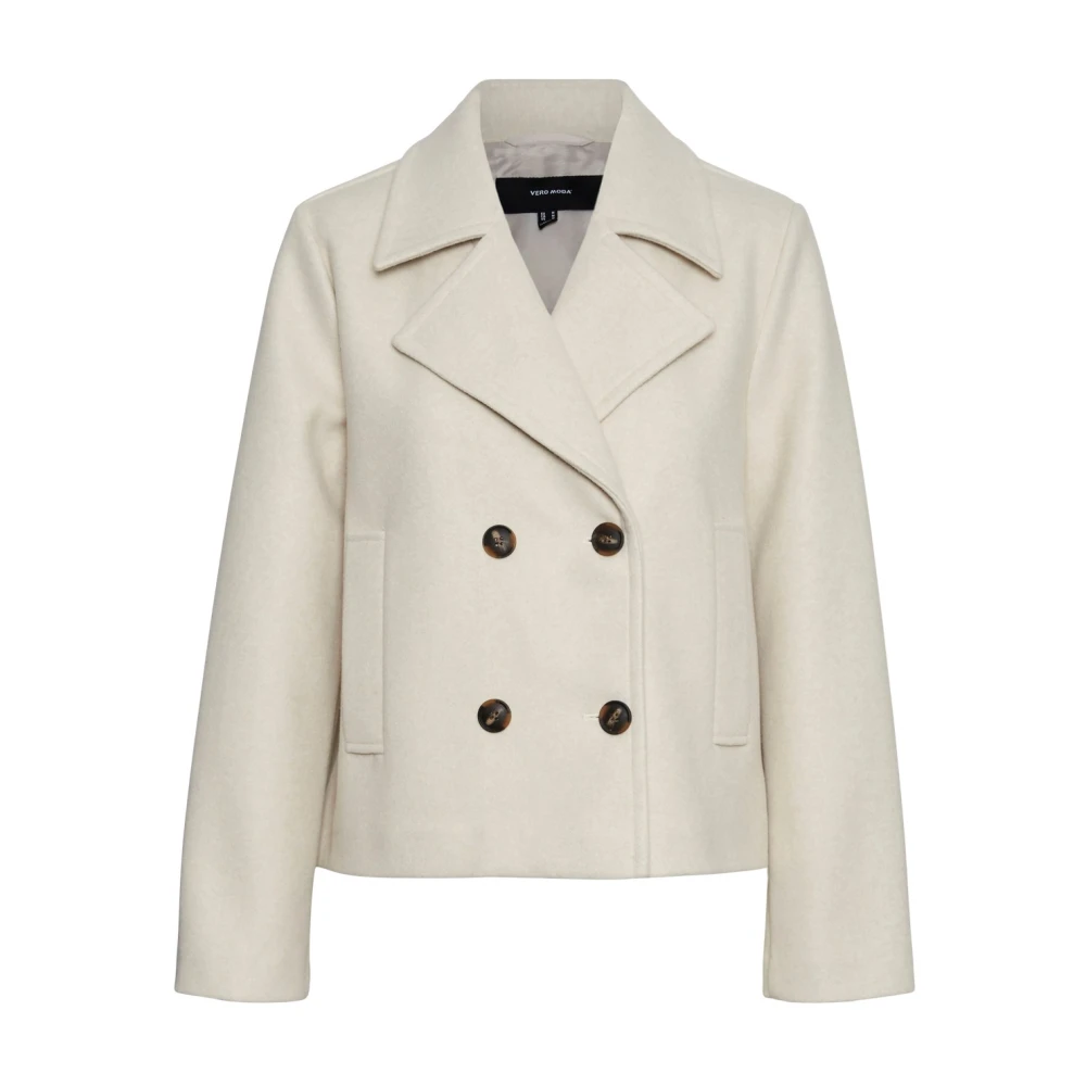 Vero Moda Vincemia Korte Jas White Dames