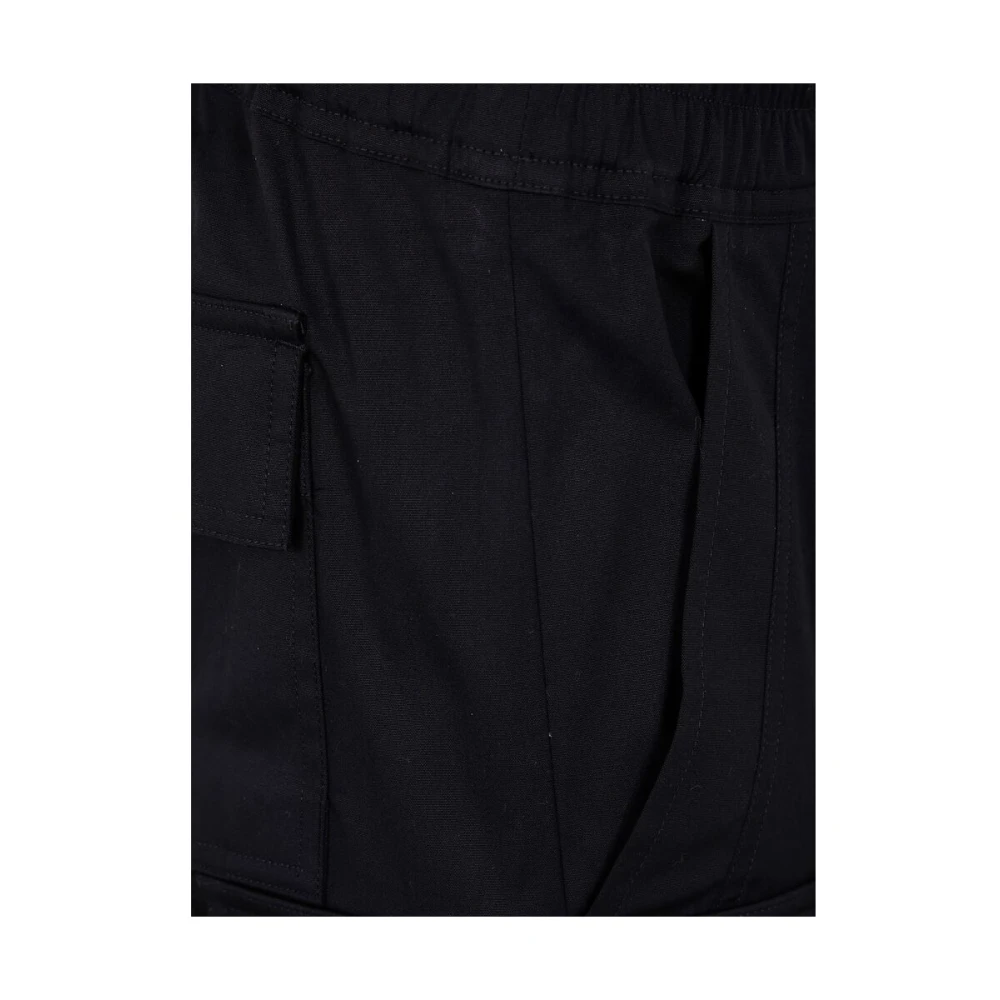 Rick Owens Cargo Shorts met Elastische Tailleband Black Heren