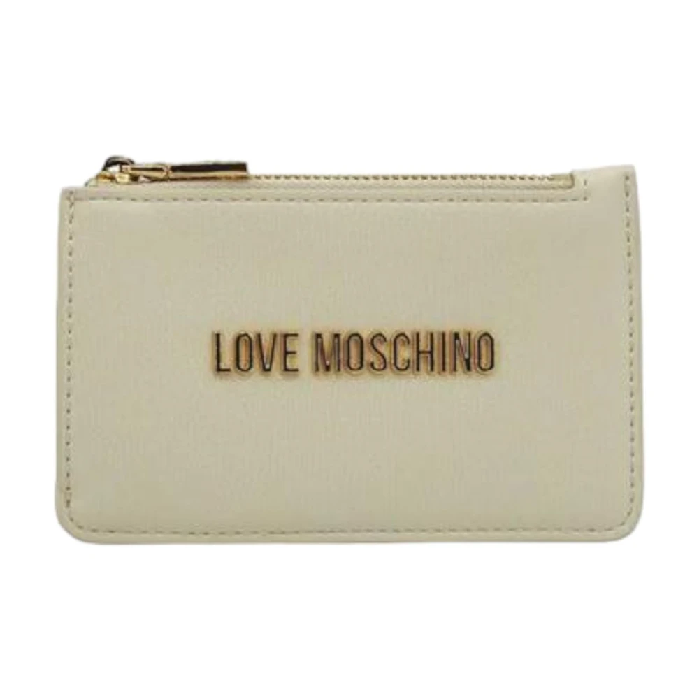 Love Moschino Witte Portemonnee met Muntvakje en Kaartsleuven White Dames