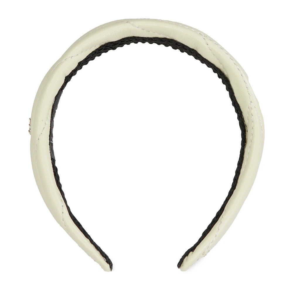 Kazar Monogram leren hoofdband Beige Dames