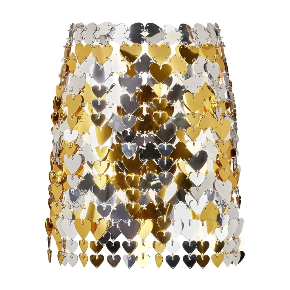 Rabanne Women's Multicolor Short Skirts, Xs, Metallic Mini Skirt Elegant Multicolour