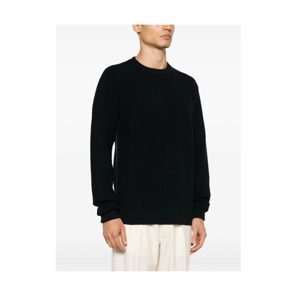 Jil Sander Midnight Blue Wollen Trui Blue Heren