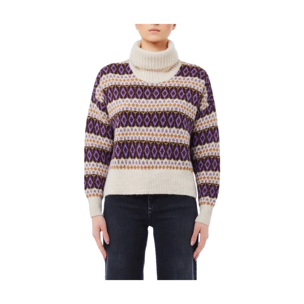 Liu Jo Women's Purple Turtlenecks, S, Maglia