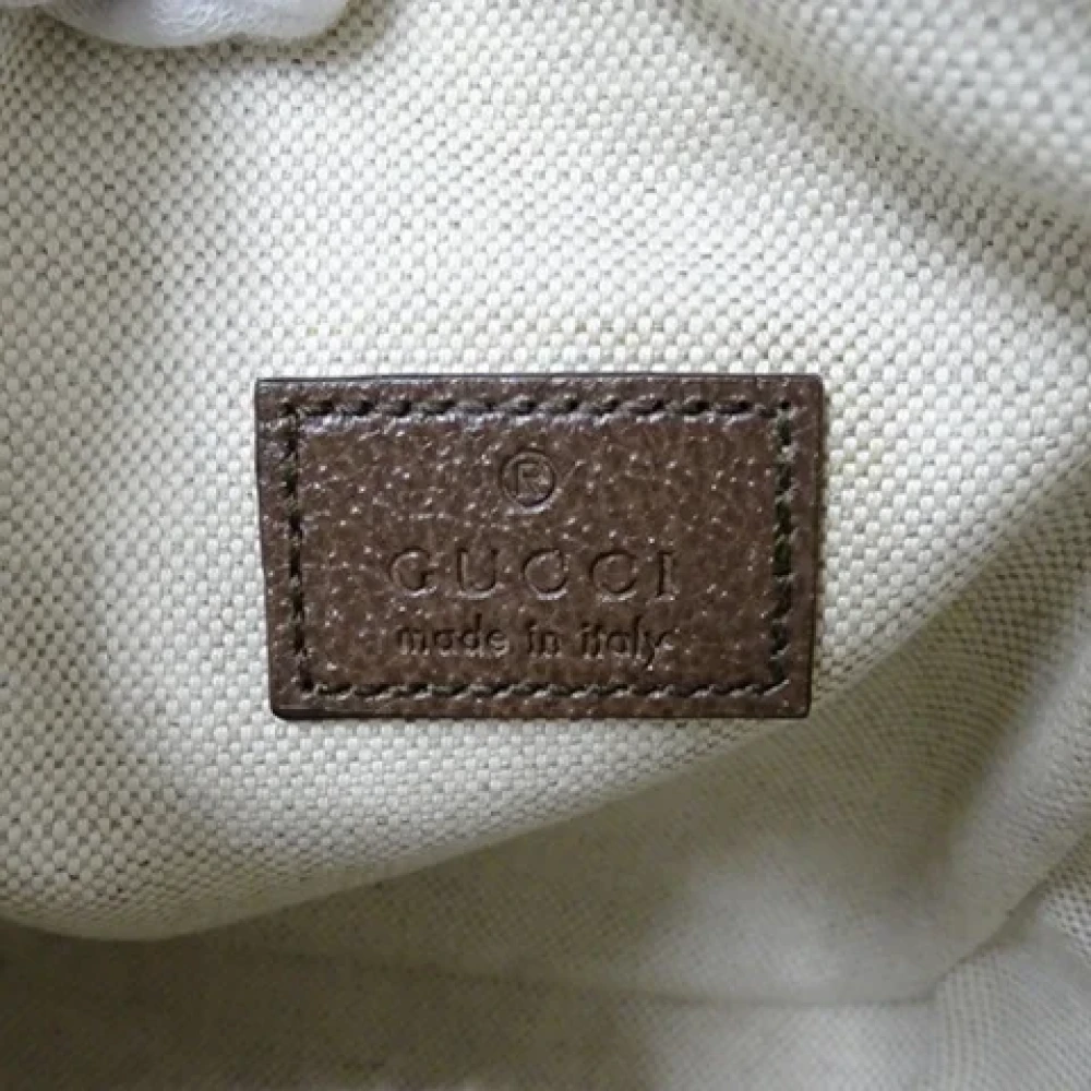 Gucci Vintage Pre-owned Canvas shoulder-bags Beige Dames