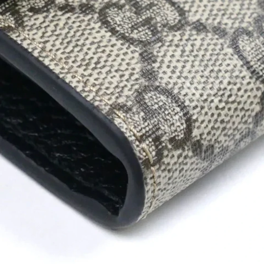 Gucci Vintage Pre-owned Canvas wallets Black Dames