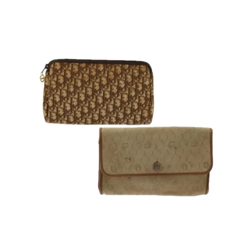 Dior Vintage Pre-owned Canvas dior-bags Brown Dames