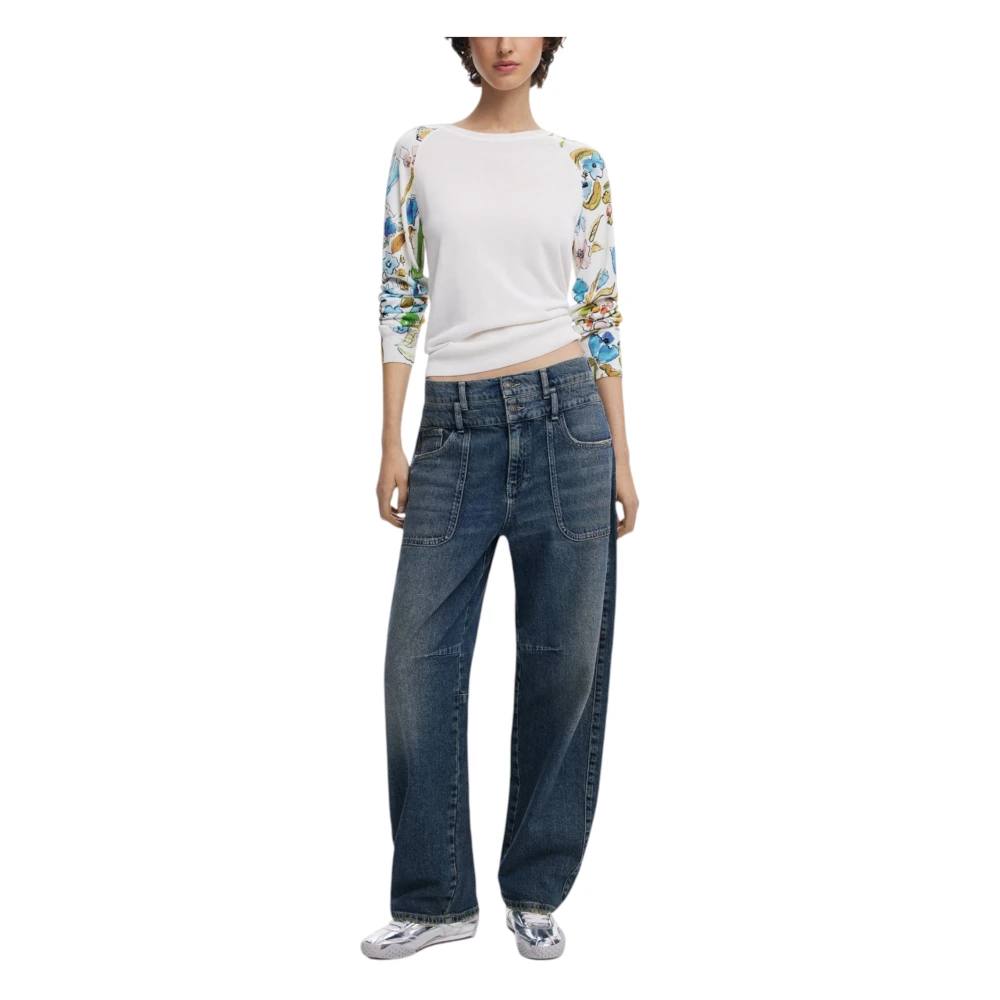 Desigual Lente Zomer Dames Sweatshirt Collectie White Dames