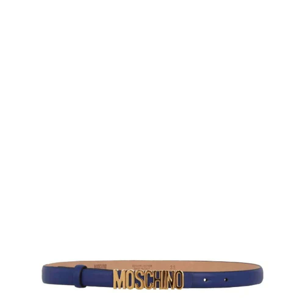 Moschino Leather belts Blue Dames
