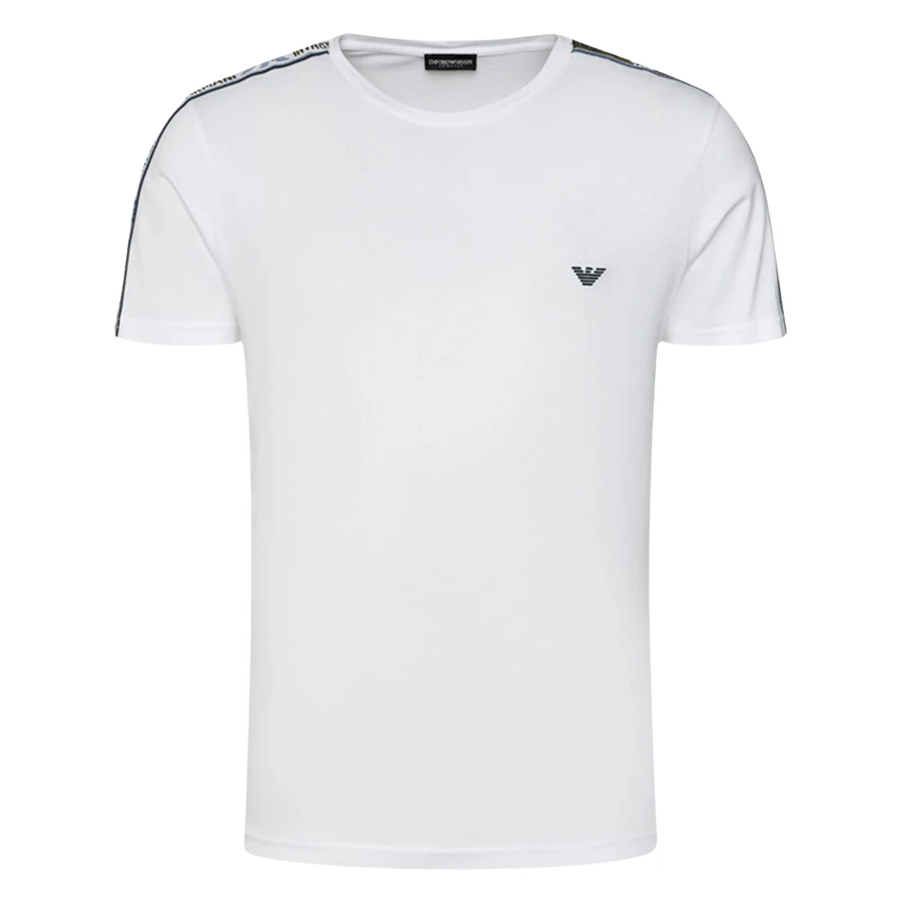 Emporio Armani Slim Fit Gebreid T-Shirt White Heren