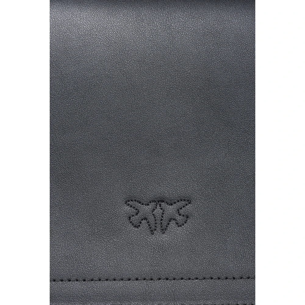 pinko Love Bag met Diamond Cut gesp Black Dames