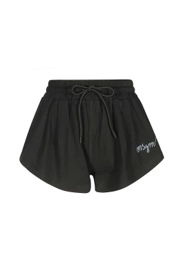 Bomull Elastisk Midjeshorts