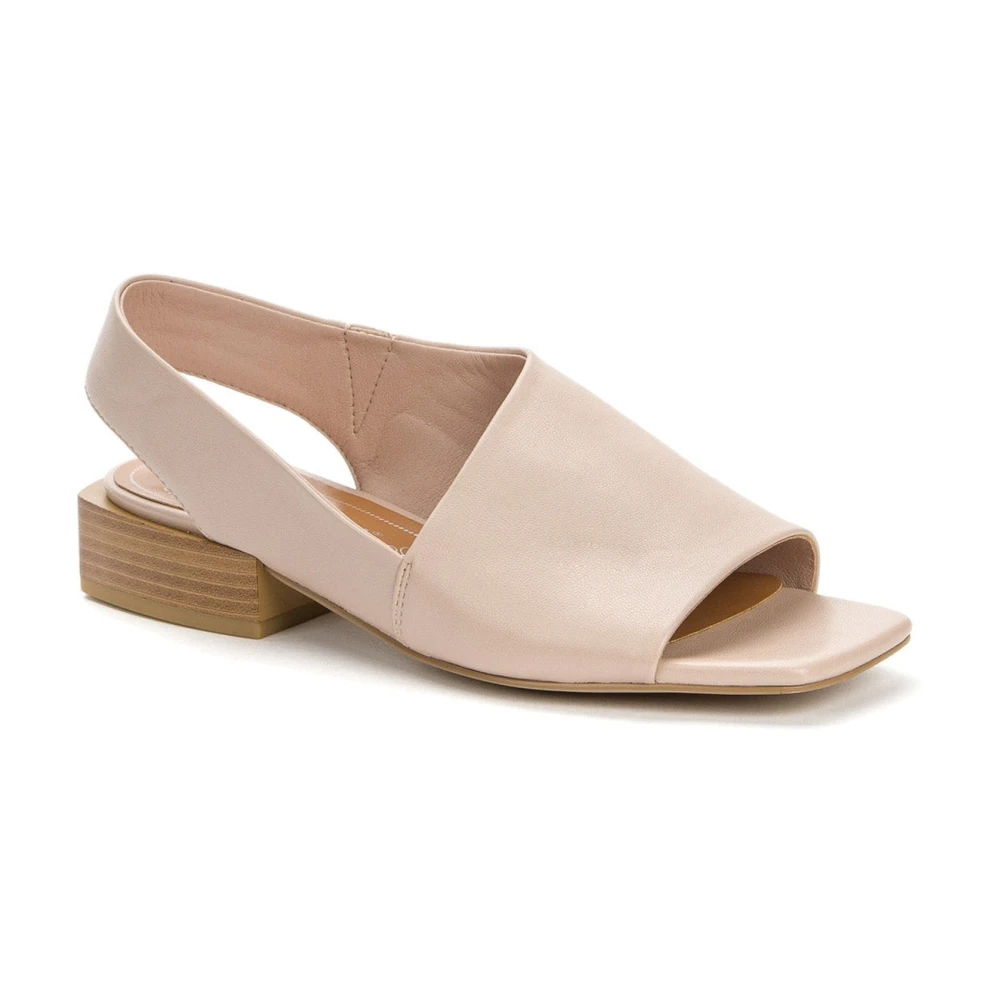 Betsy Women's Beige High Heel Sandals, 3 Uk, Flat Open Sandals
