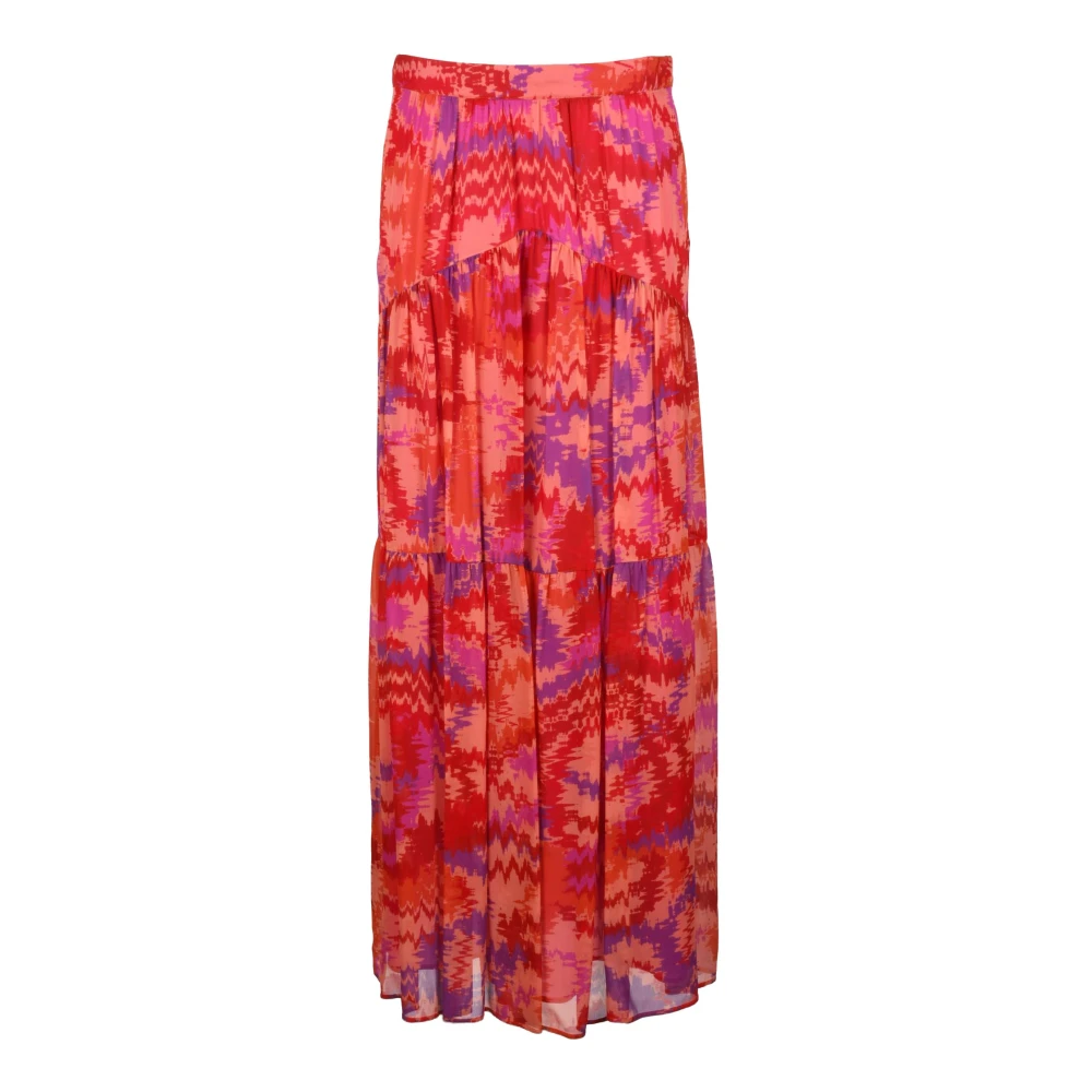 Dondup Multicolor Skirt - Female - Maxi Skirts - L - Skirts