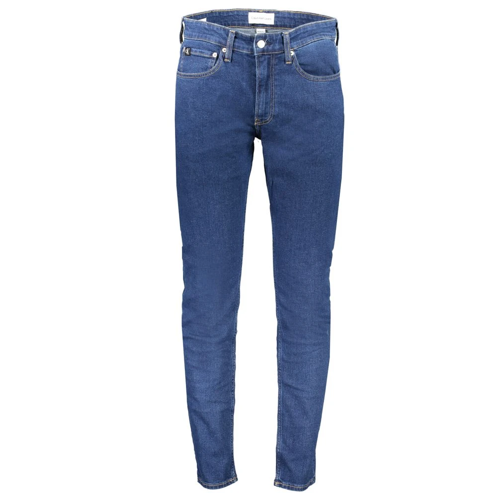Calvin Klein Blauwe Katoenen Slim Taper Jeans Blue Heren