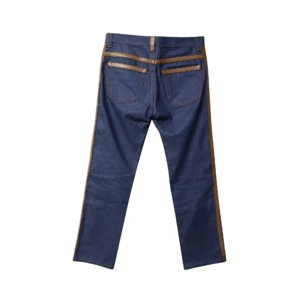 Prada Vintage Pre-owned Cotton jeans Blue Heren