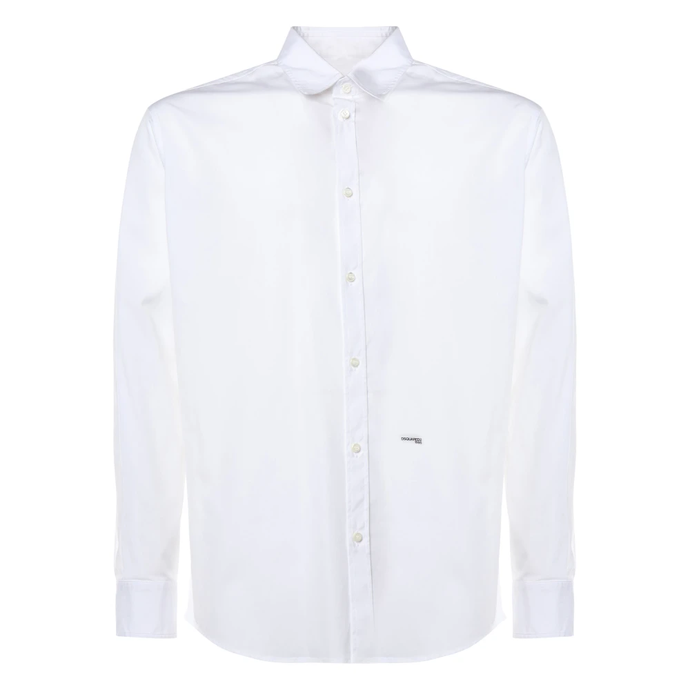 Dsquared2 Men's White Mini D2 Relaxed Shirt