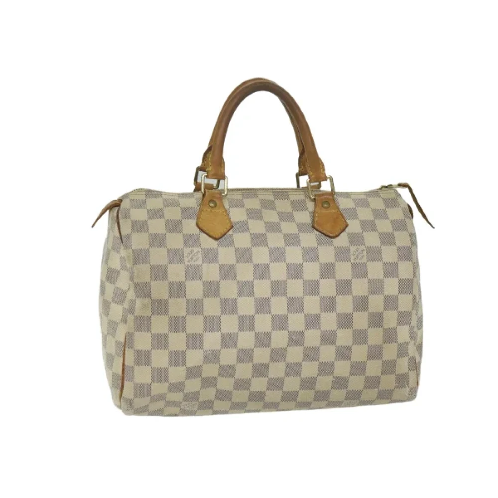 Louis Vuitton Vintage Pre-owned Coated canvas handbags Beige Dames