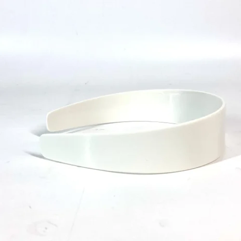 Celine Vintage Pre-owned Plastic hair-accessories White Dames