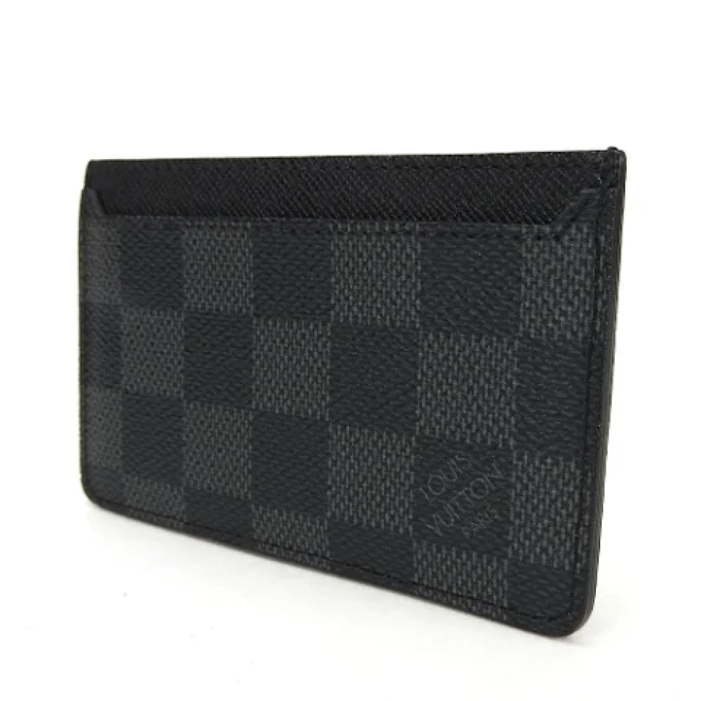 Louis Vuitton Vintage Pre-owned Canvas wallets Black Heren