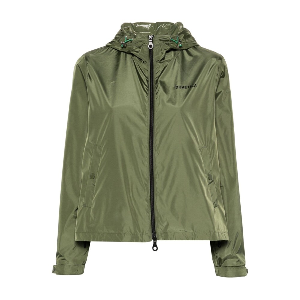 Green Lightweight Hooded Coat Duvetica Light Jackets Miinto