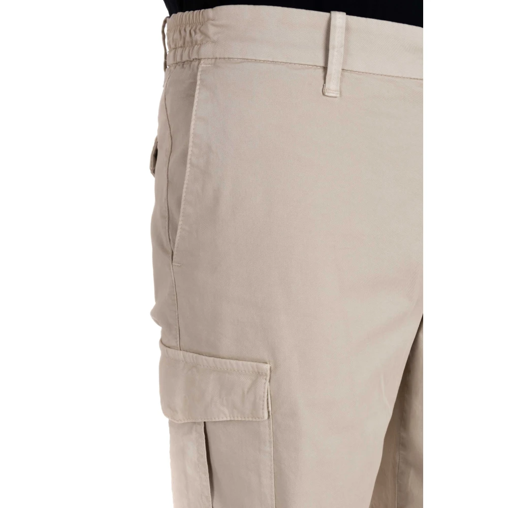 Eleventy Grijze Shorts met Rits en Zakken Gray Heren