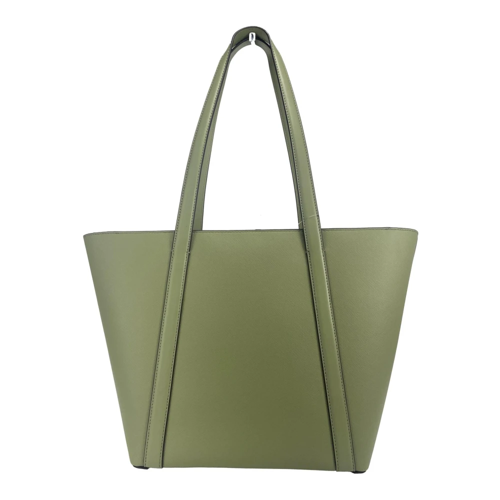 Michael Kors Gouden Hardware Rits Schoudertas Green Dames
