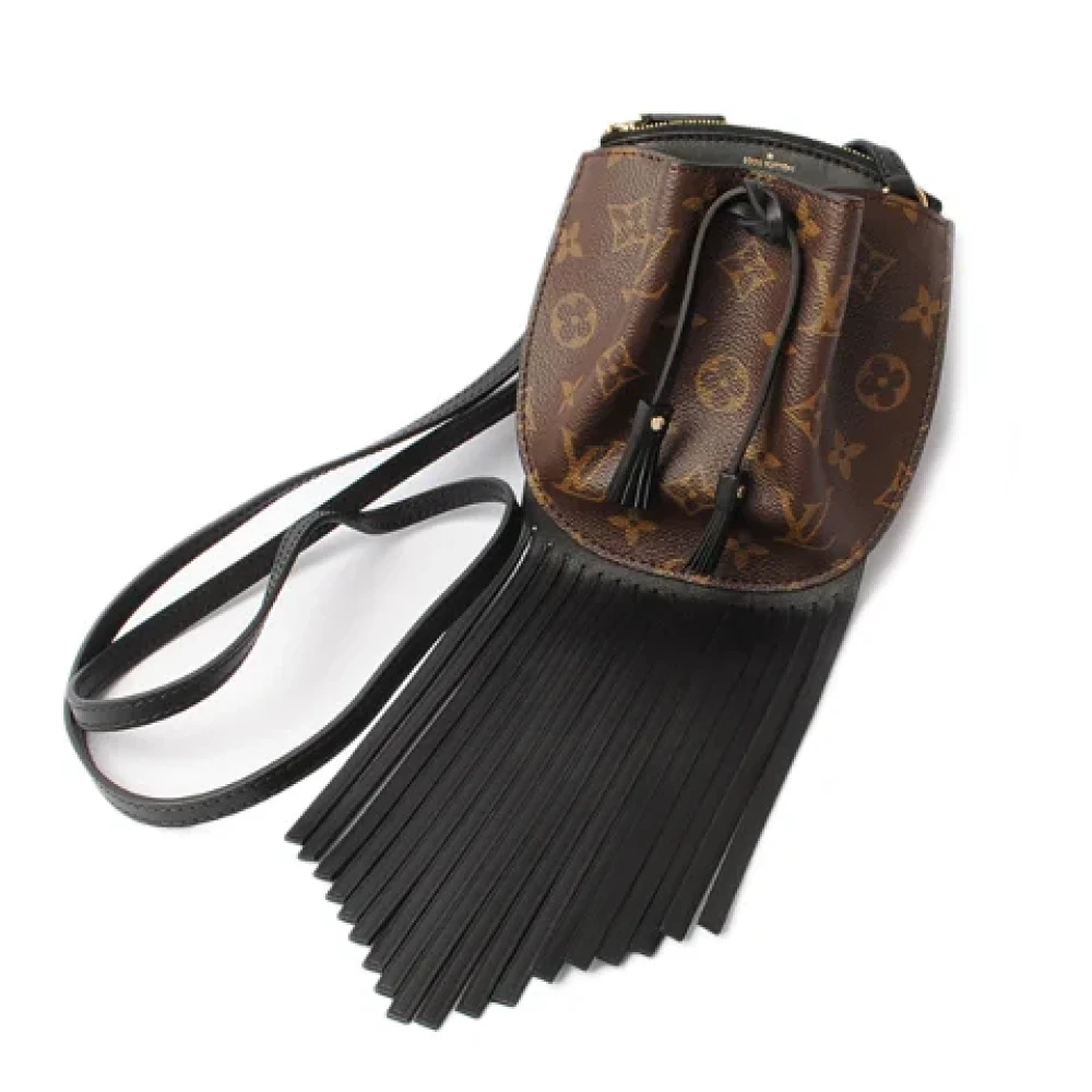 Louis Vuitton Vintage Pre-owned Canvas shoulder-bags Black Dames
