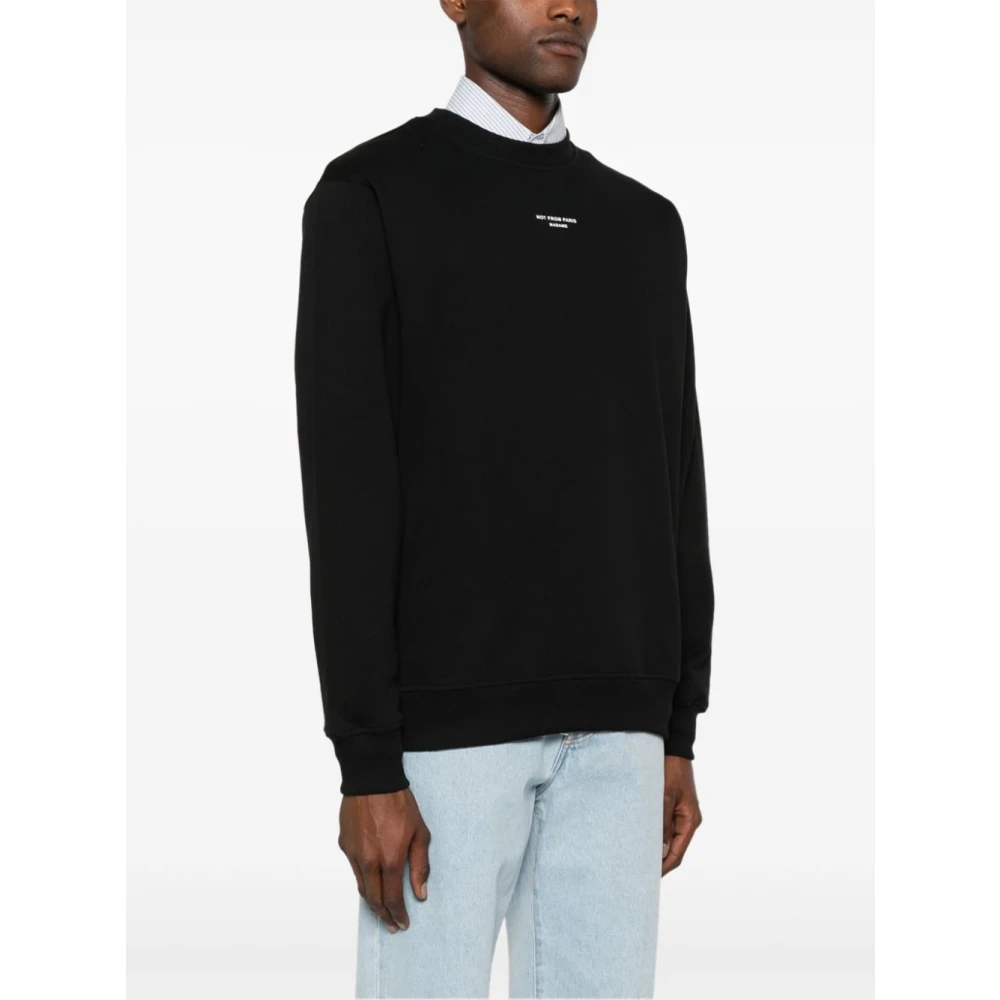 Drole de Monsieur Zwarte Sweatshirt Aw24 Black Heren