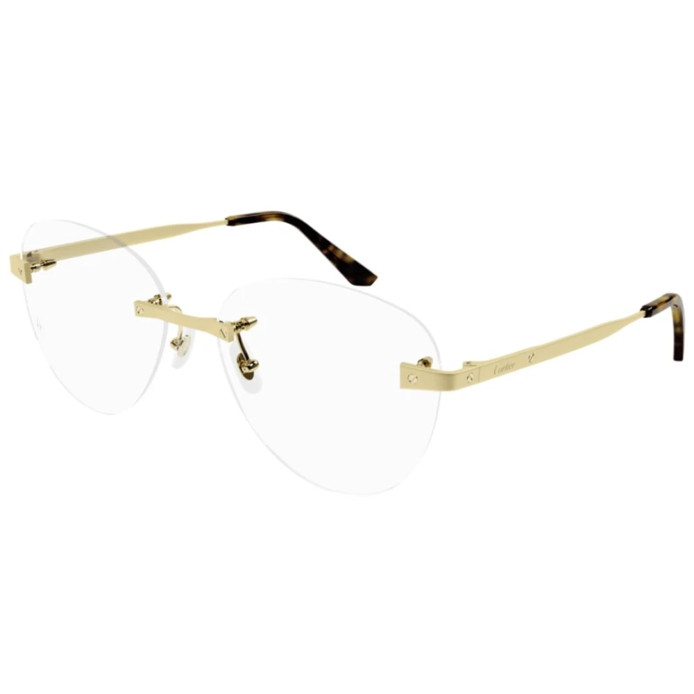 Cartier Yellow Glasses, Unisex, 57 Mm, Ct0338o Optical Frame